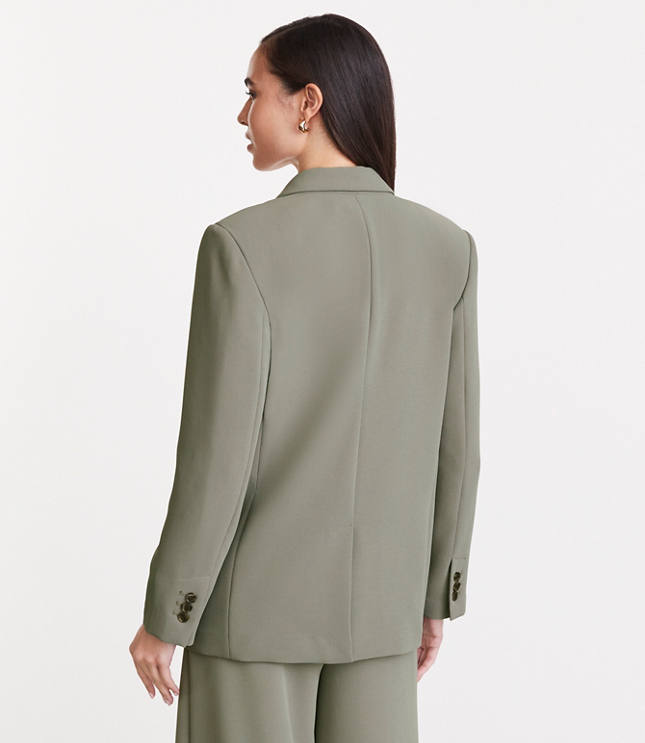 LOFT Versa Crepe Drape Oversized Blazer