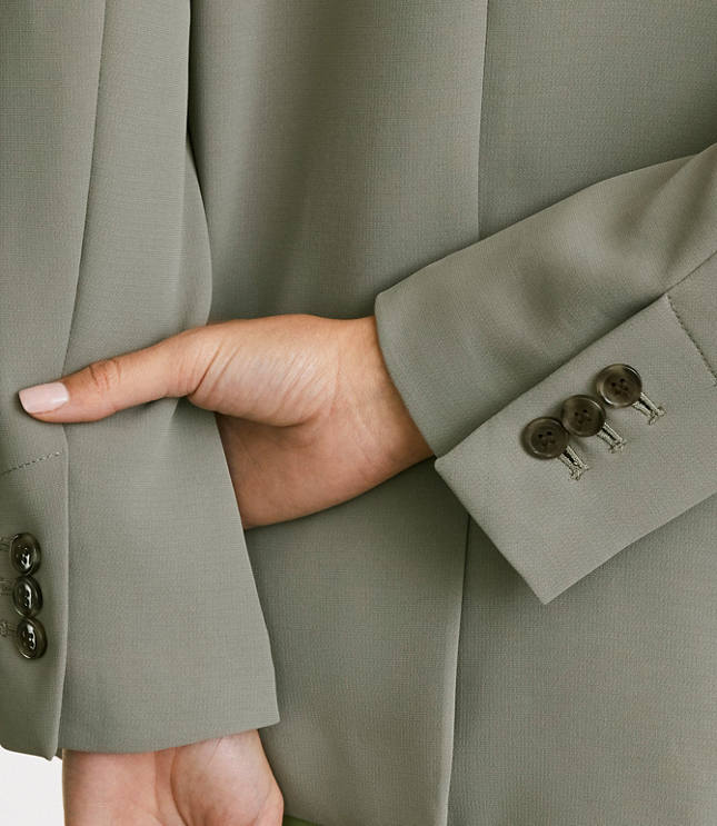 LOFT Versa Crepe Drape Oversized Blazer