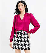 Houndstooth Tweed Shift Skirt carousel Product Image 1