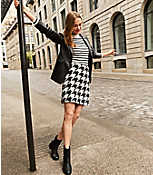 Houndstooth Tweed Shift Skirt carousel Product Image 2