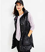 Lou & Grey Quilted Long Pocket Vest carousel Product Image 2