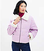 Shearling Collar Puffer Jacket carousel Product Image 1