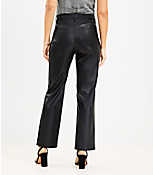 Five Pocket Straight Pants in Faux Leather carousel Product Image 3