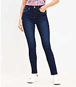 Petite Mid Rise Skinny Jeans in Vintage Dark Wash carousel Product Image 1