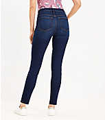 Petite Mid Rise Skinny Jeans in Vintage Dark Wash carousel Product Image 3