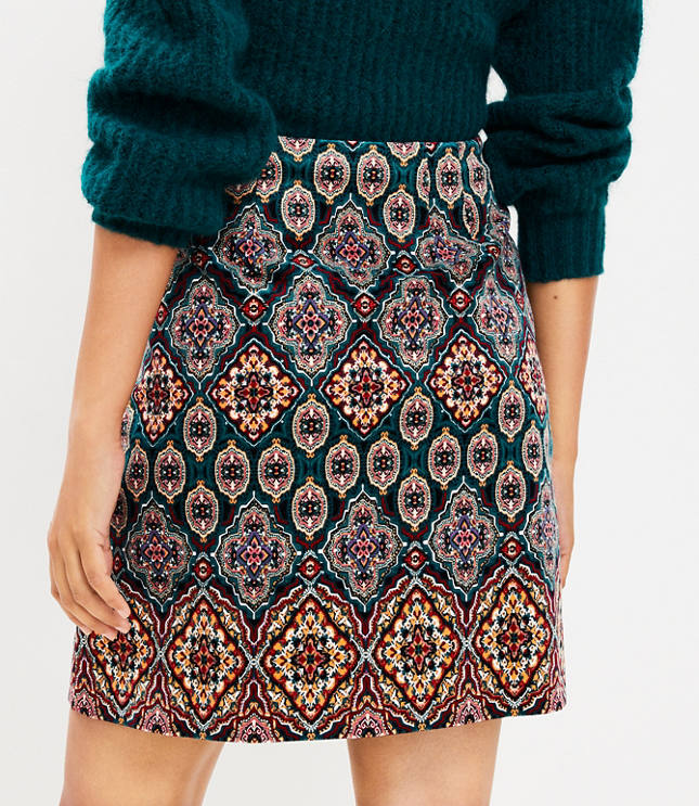 Brushed Corduroy Shift Skirt