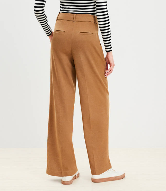 Petite Peyton Trouser Pants Heathered Brushed Flannel