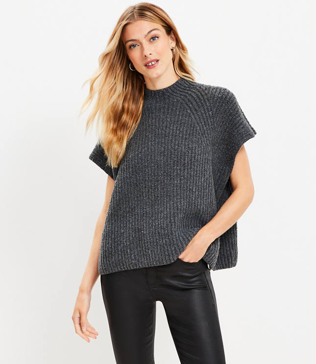 Mock hotsell neck poncho