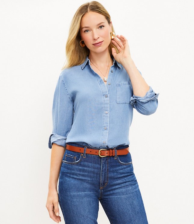 Chambray Relaxed Everyday Shirt