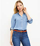 Chambray Relaxed Shirt carousel Product Image 1
