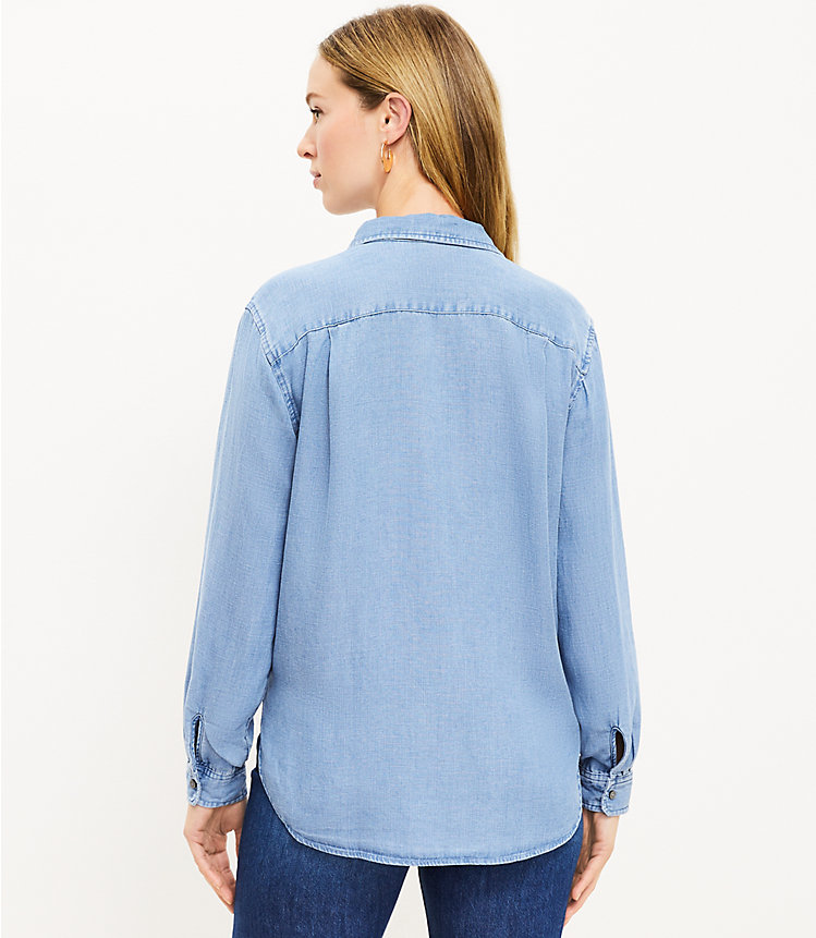 Chambray Relaxed Shirt image number 2