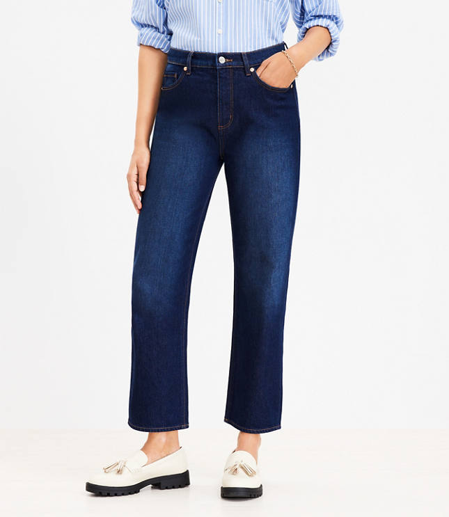 Petite straight leg ankle cheap jeans