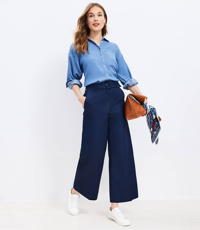 Petite Wide-Leg Sweater Pant