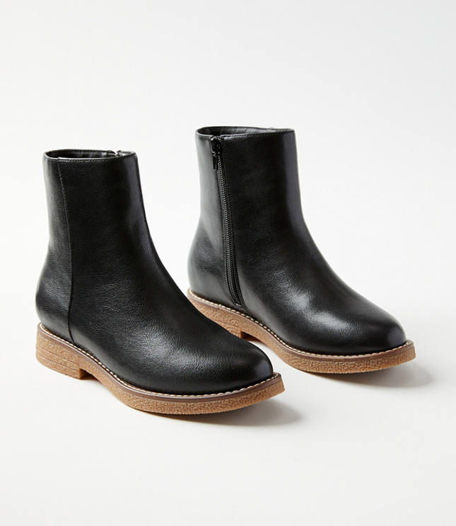 Crepe Soled Booties - Black