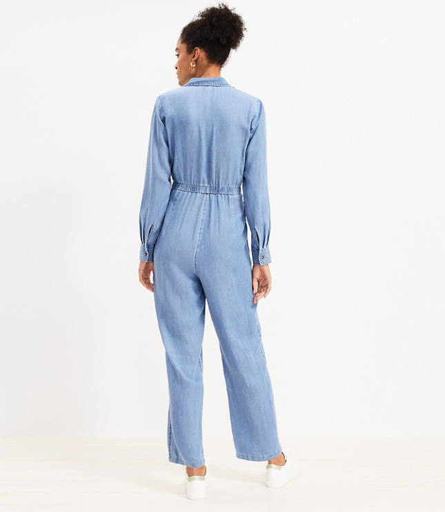 Chambray Denim Jumpsuit