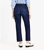Petite Curvy High Rise Straight Jeans in Clean Dark Wash carousel Product Image 2