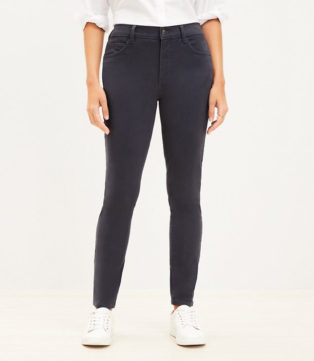 Petite Curvy Five Pocket Skinny Pants Sateen