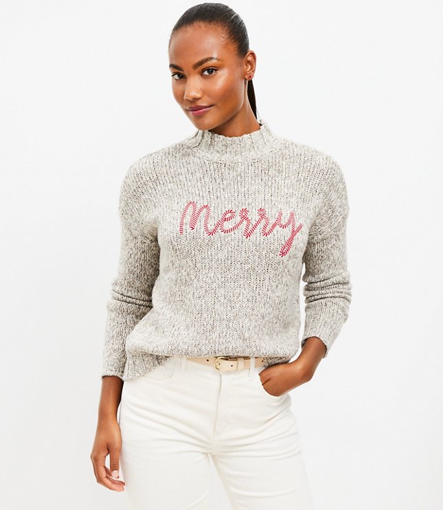 Merry Mock Neck Sweater