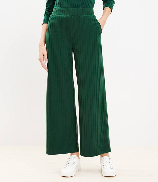 Rib Knit Wide Leg Pants – Miss Scarlett Boutique