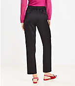 Pleated Tapered Pants in Satin carousel Product Image 3