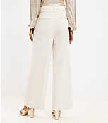 Belted Wide Leg Pants in Heathered Brushed Flannel carousel Product Image 4