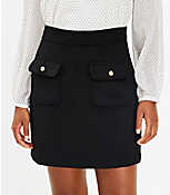 Button Pocket Shift Skirt carousel Product Image 2