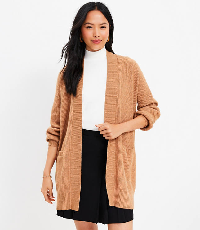 Ribbed Pocket Cardigan