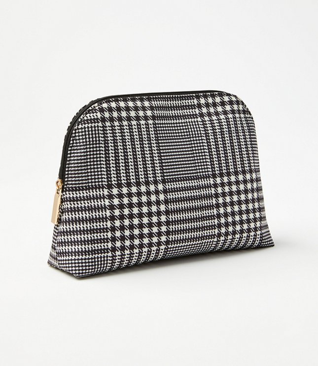 Houndstooth Cosmetic Pouch