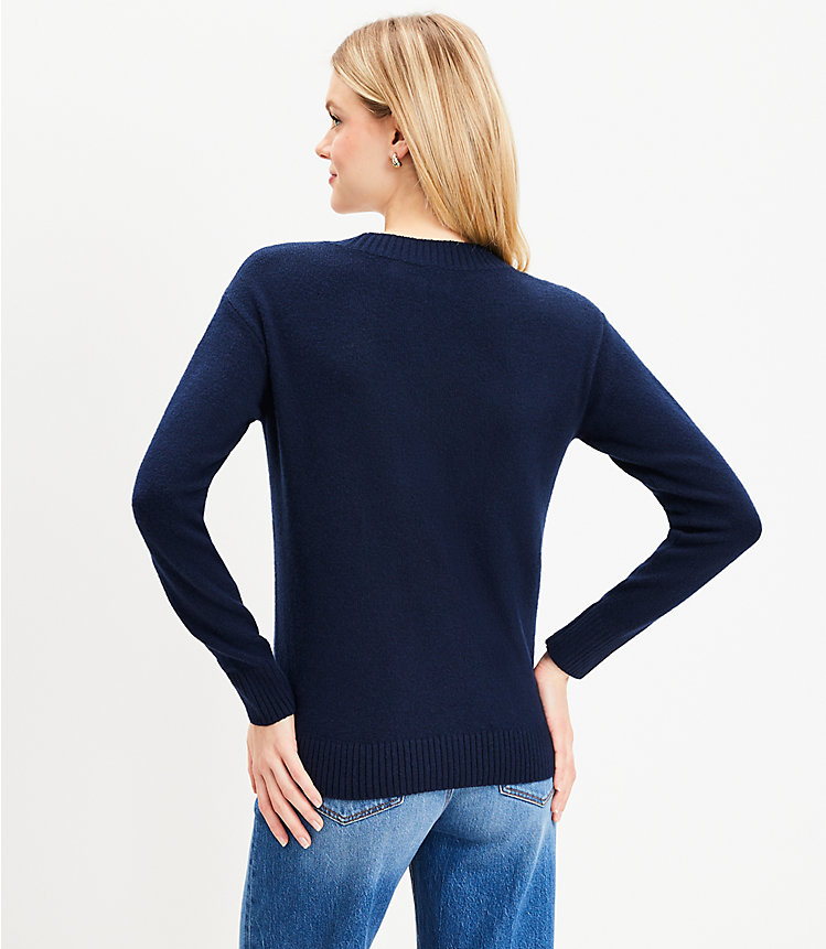Heart Neck Sweater image number 3