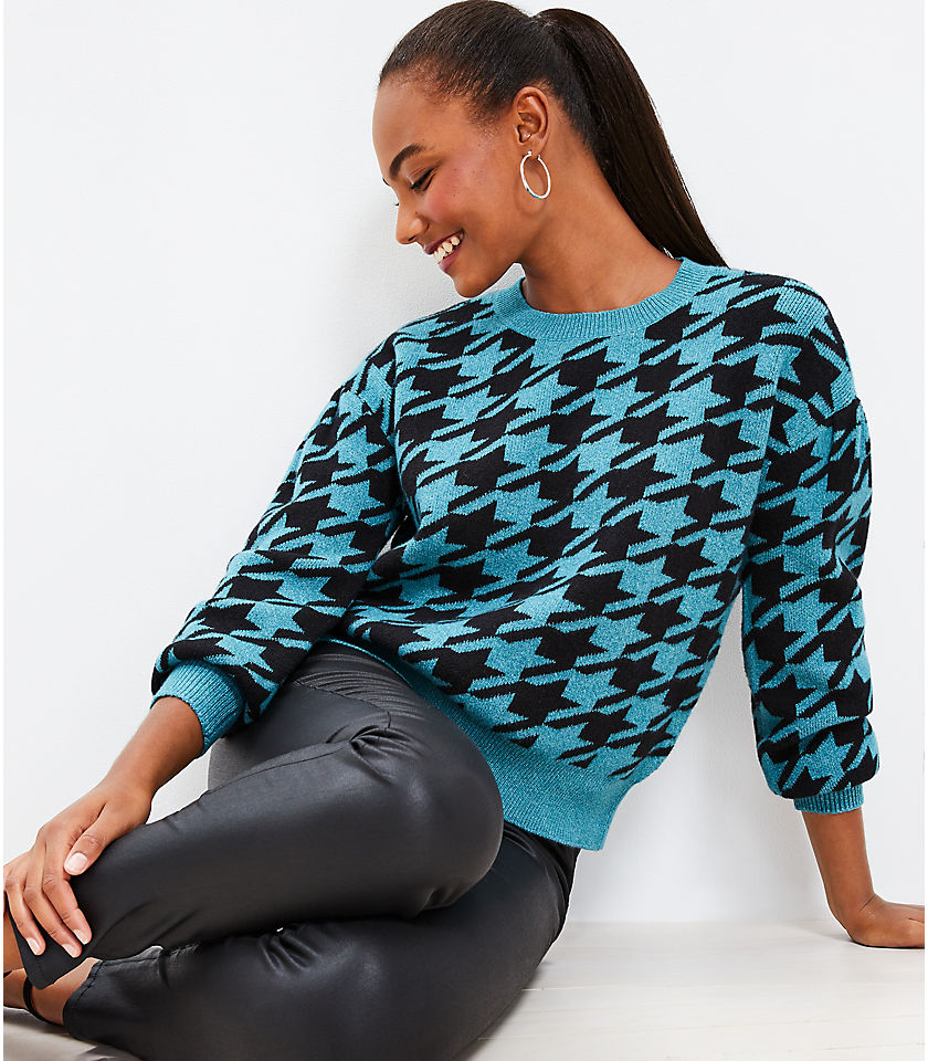 Petite Houndstooth Sweater