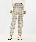 Pleated Tapered Pants in Shimmer Plaid carousel Product Image 1