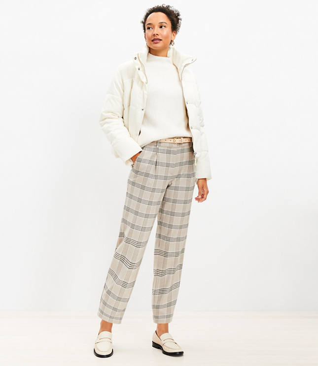 Petite Pleated Tapered-Leg Pants in Easygoing Crepe