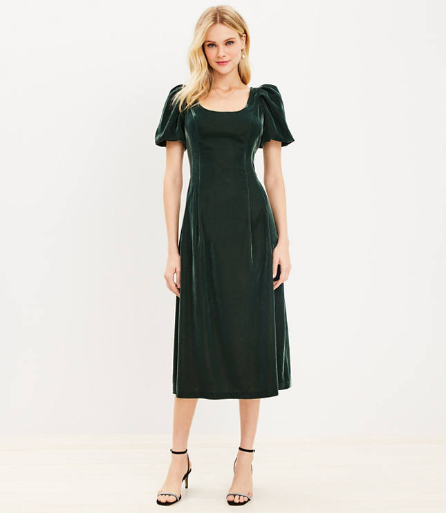 Loft hot sale velvet dress