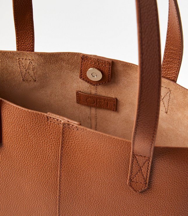 Leather Tote Bag - Rye