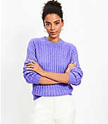Fuzzy Ribbed Sweater carousel Product Image 1