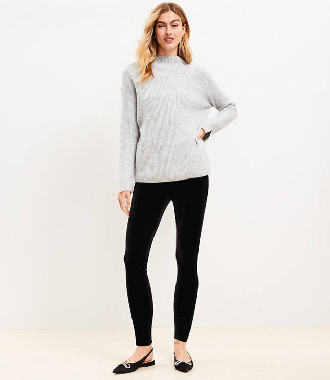 Lou & Grey High Rise Essential Leggings - Dark Charcoal Grey