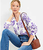 Floral V-Neck Sweater carousel Product Image 2
