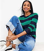 Textured Stripe Open Stitch Sweater carousel Product Image 2