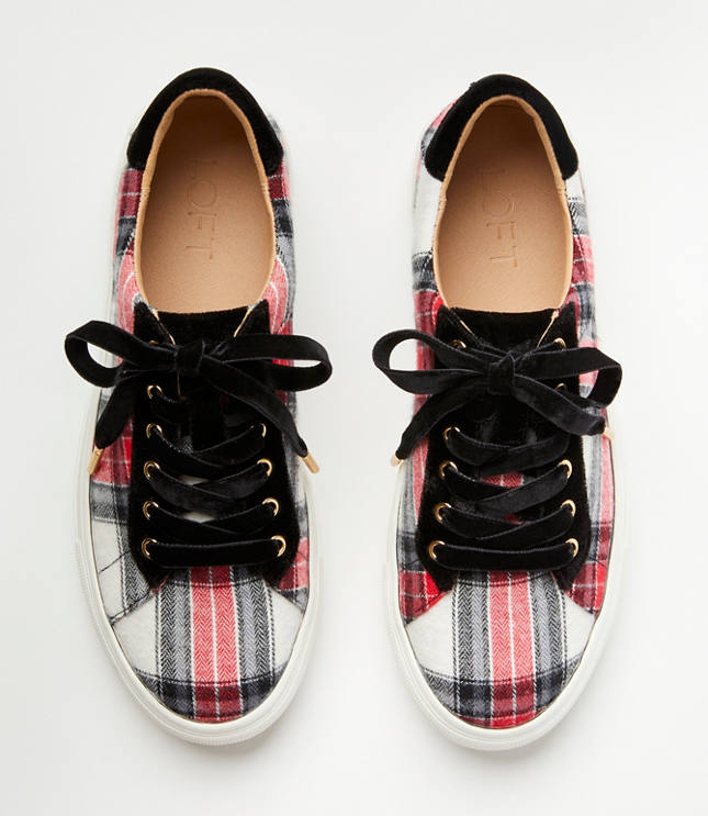 Avon store plaid sneakers