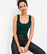 Ribbed Scoop Neck Sweater Tank Top carousel Product Image 1
