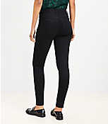 Petite Mid Rise Skinny Jeans in Black carousel Product Image 2