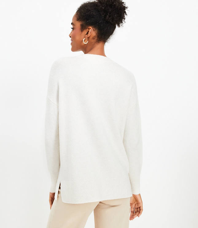 Drop Shoulder Tunic Sweater