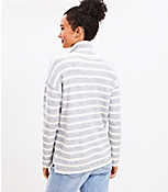 Petite Striped Ribtrim Turtleneck Tunic Sweater carousel Product Image 3