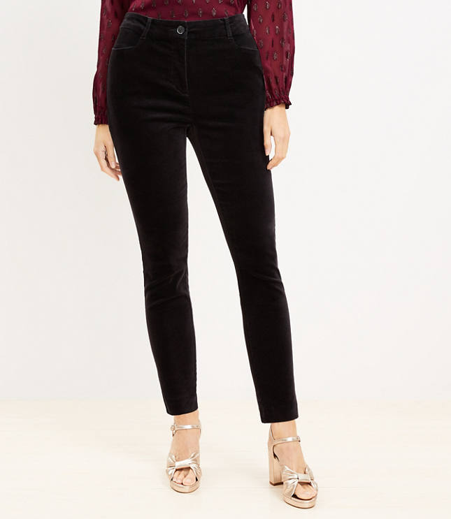 Curvy Sutton Skinny Pants Velvet