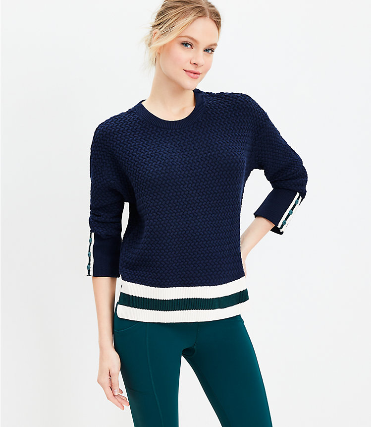 Lou & Grey Textured Cricket Sweater image number null