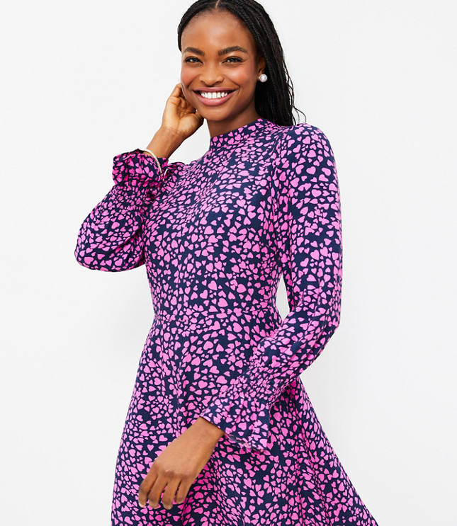 Lori Fit & Flare Dress - Spot Feather