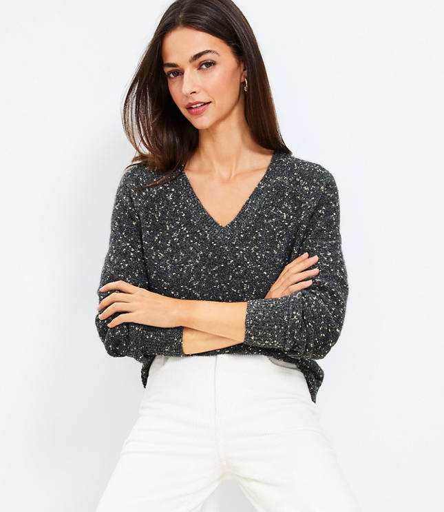 V-Neck Sweater Jacket