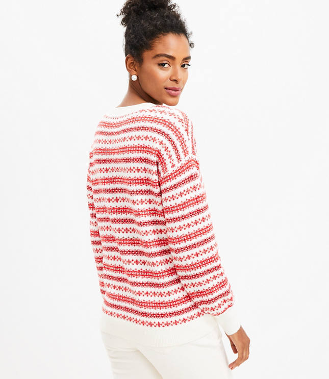 Petite Fair Isle Stripe Everyday Sweater