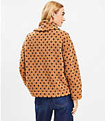 Petite Geo Cozy Sherpa Snap Collar Sweatshirt carousel Product Image 3