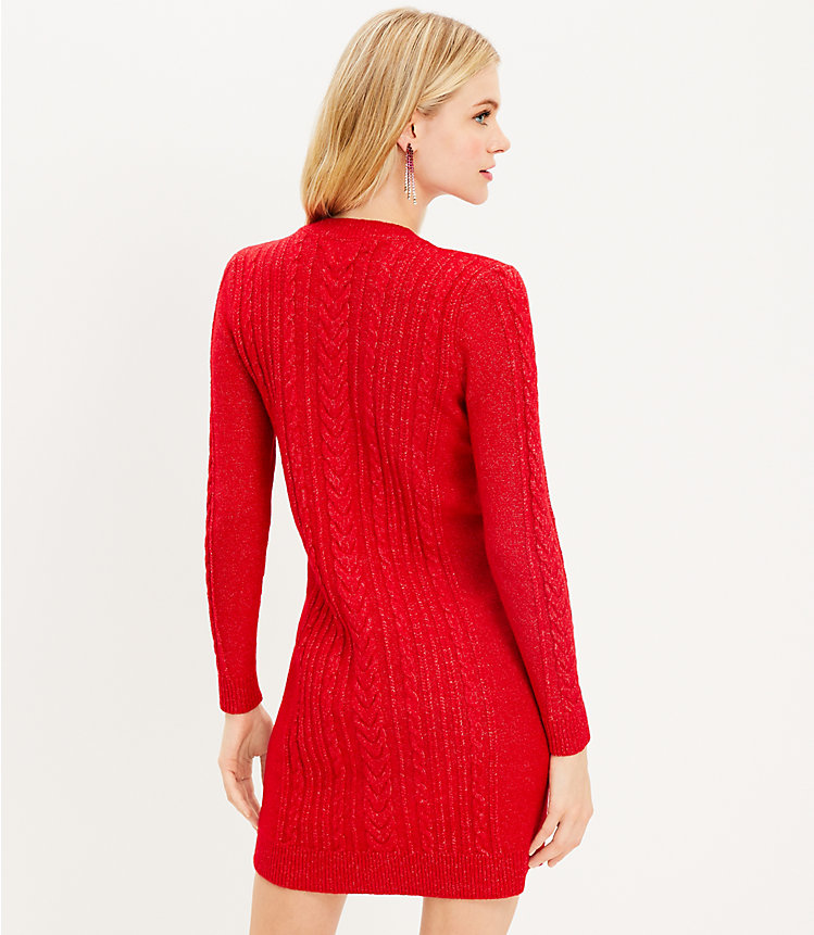 Petite Cable Sweater Dress image number 2